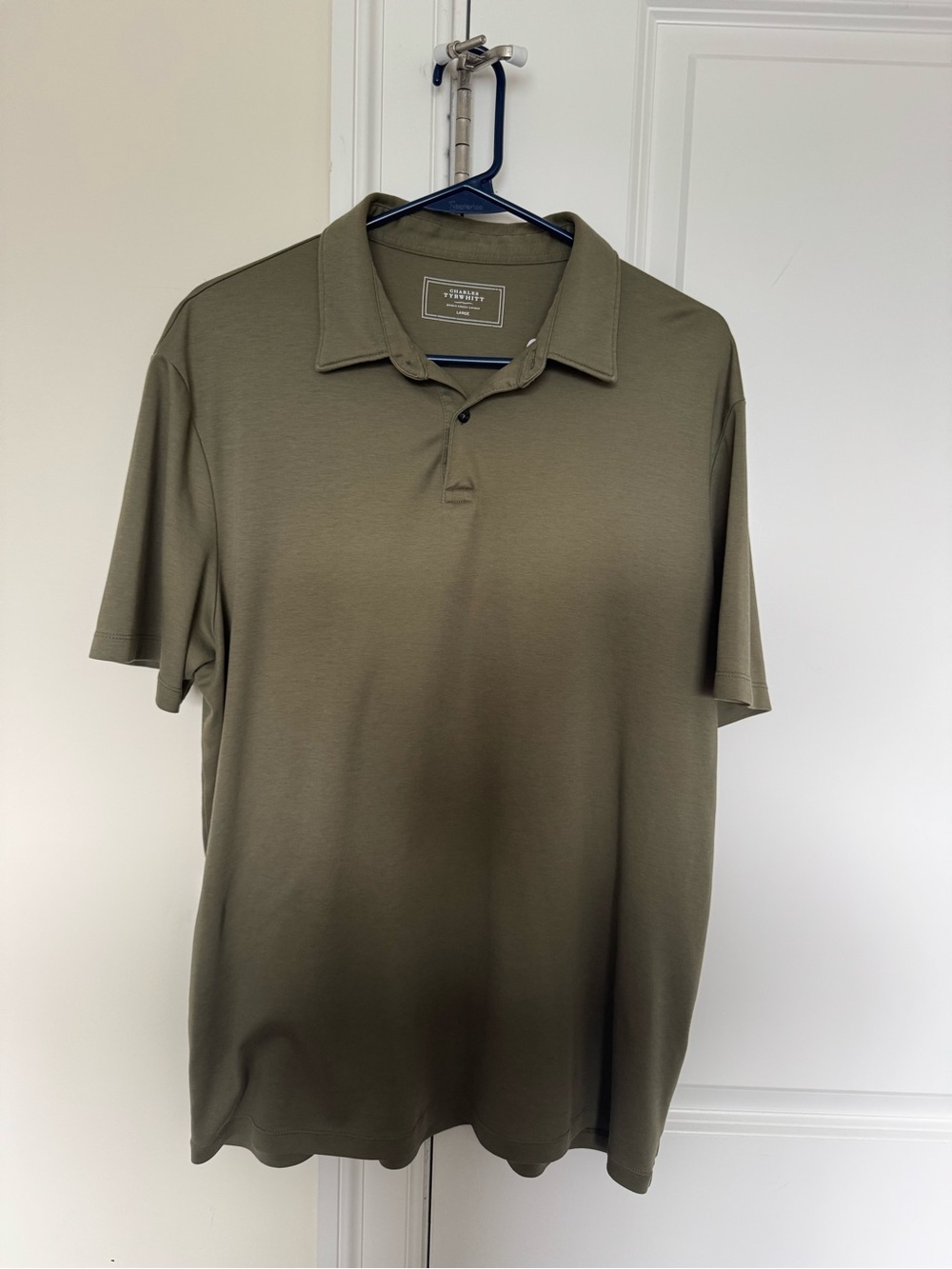 Charles Tyrwhitt - Olive Green Performance Polo Shirt – Men’s Large